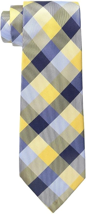 Tommy Hilfiger mens Buffalo Tartan neckties, Yellow, Regular US