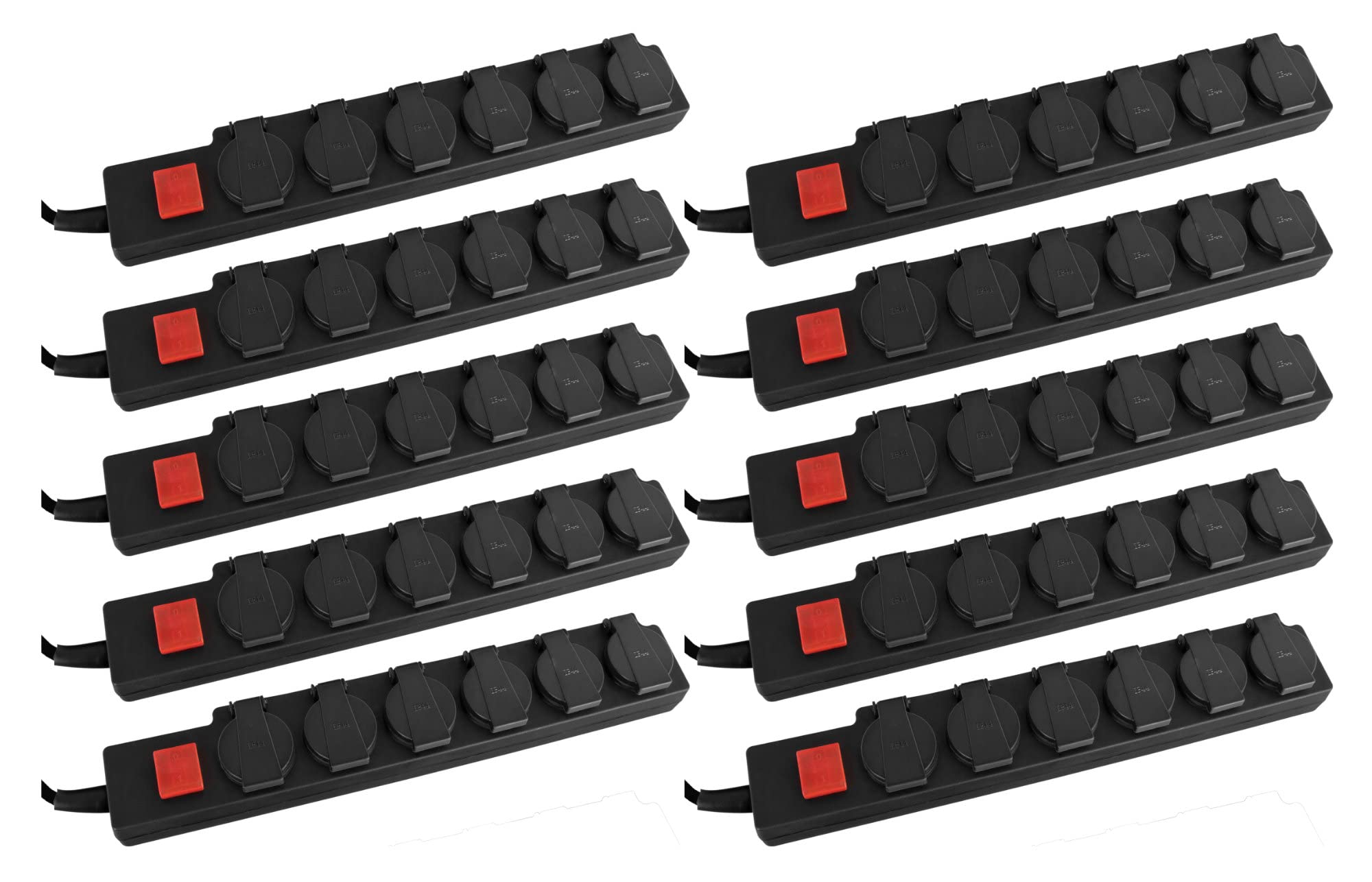 Stagecaptain OPSS-6 BK Ciabatta Multipresa Esterna 6 Prese con Interruttore