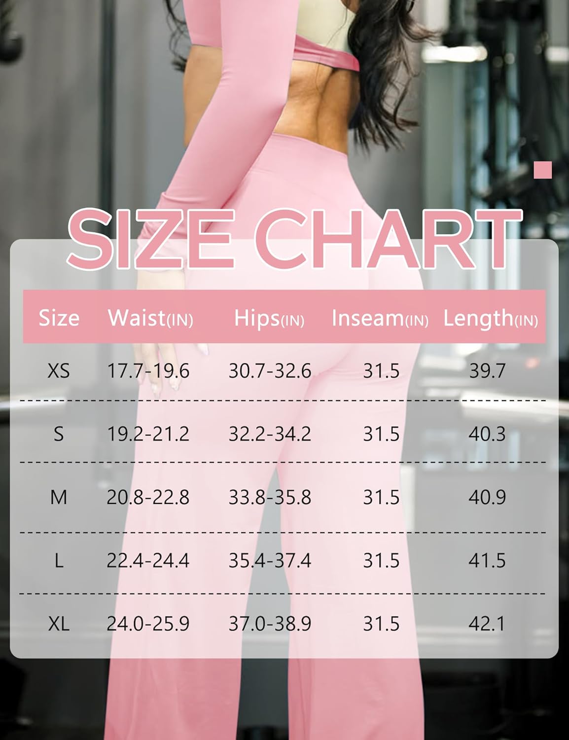 Women Straight Leggings Bottoms High Waist Gym Workout Leggings Stretch Casual Wide Leg Yoga Pants - Image 5