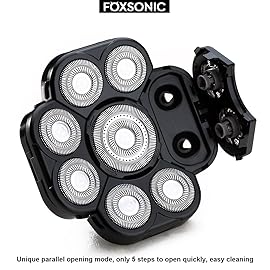 FOXSONIC Upgraded 9 Blade Body Shaver Replacement Heads for Many Brands Electric Razor