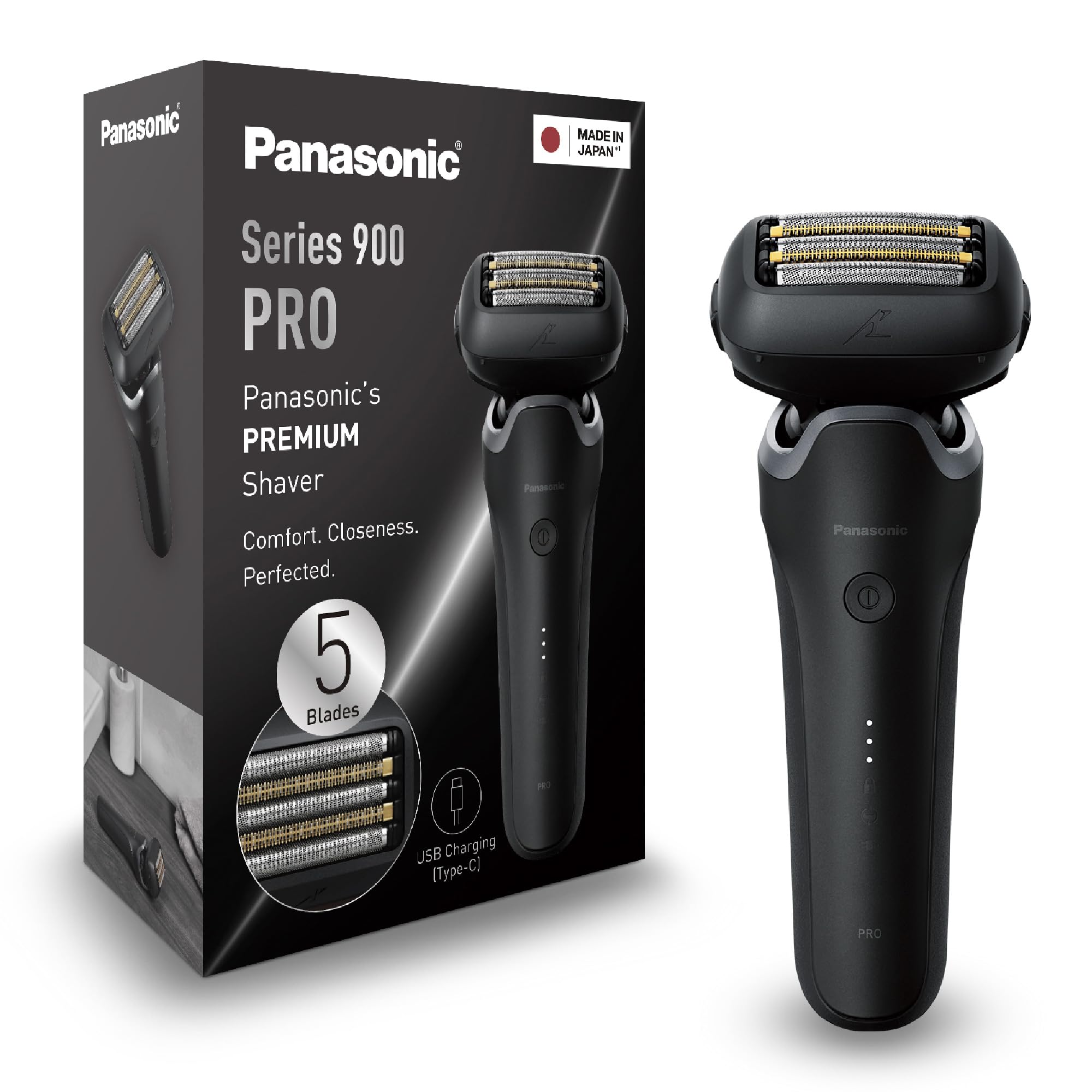 Panasonic Series 900 Premium Wet & Dry 5-Blade Electric Shaver for