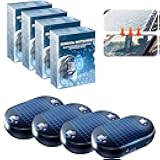 Anti-Freeze Electromagnetic Car Snow Removal Device, 2026 New Upgrade Portable Solar Electromagnetic Molecular Interference, Defroster for Car Windshield Antifreeze Device (4pcs)