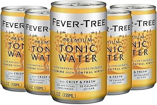 Fever Tree Premium Tonic Water - Premium Quality Mixer and Soda - Refreshing Beverage for Cocktails & Mocktails 150ml Bottle