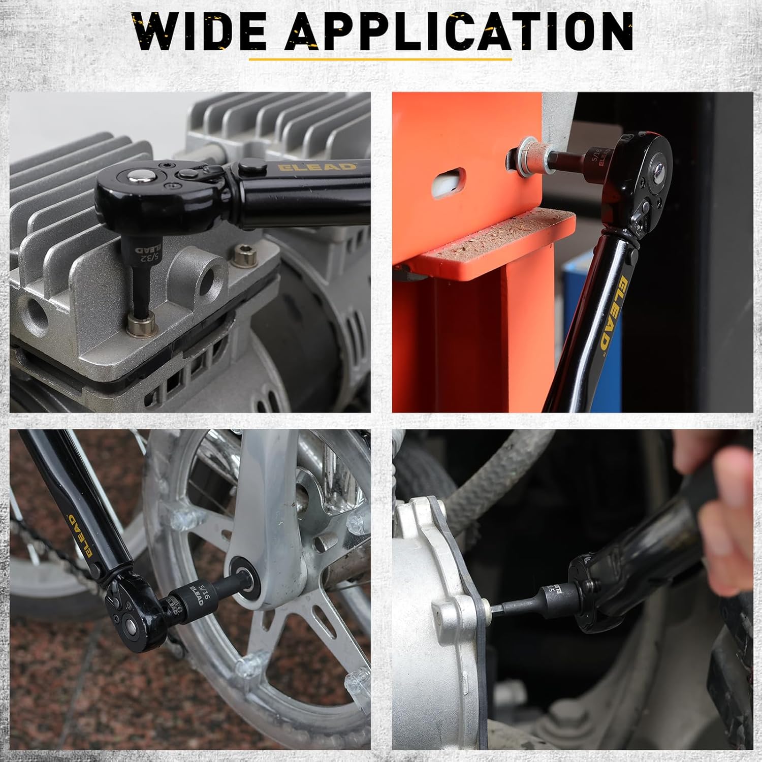 Hex Bit Impact Socket Set: 36-Piece with 4 Adapters, 1/4", 3/8", 1/2"Drive Master Allen Socket Set, Cr-V Steel, SAE and Metric, H5-H19 & 3/4"-5/64", Reinforced Storage Case, Automotive Mechanic