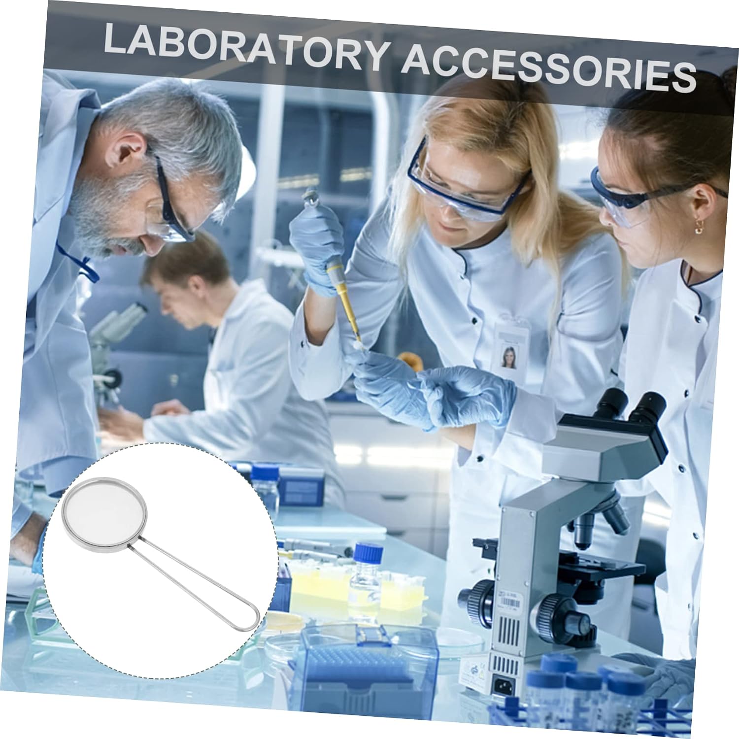 Veemoon Real Single Cell Suspensions Lab Cell Strainers Standard Cell Filter Stainless Steel Mesh Sieve