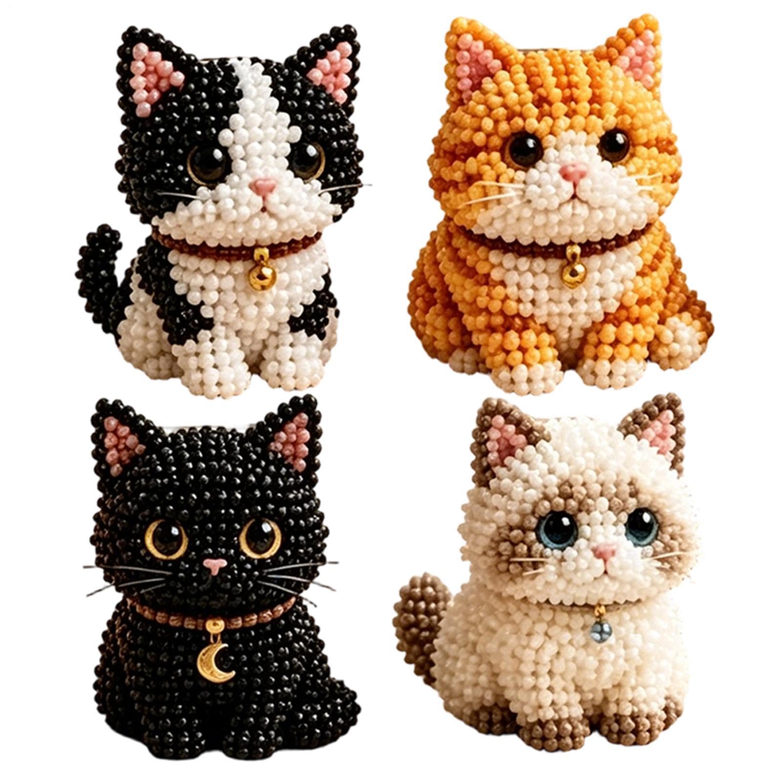 Animales de perlas artesanales en diseño tridimensional con guía decorativa 8