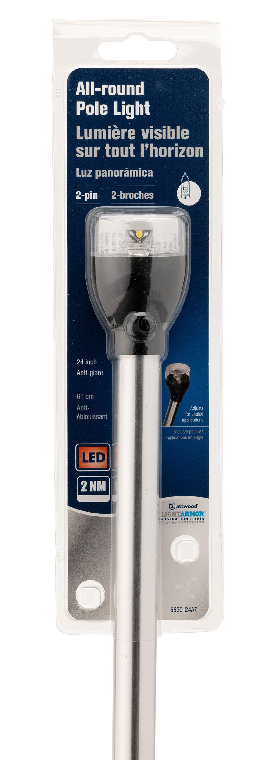 attwood 5530-24A7 - Luce a LED per barche marina a 24 pollici