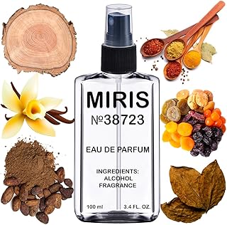 MIRIS No. 38723, Inspired by Tobacco Vanille, Long-Lasting Unisex Eau de Parfum for Women & Men, Spray 3.4 Fl Oz / 100 ml