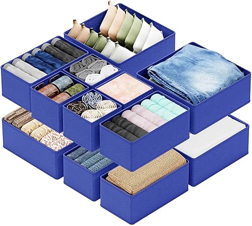 Miniatura 12 de SpaceAid Organizador Divisor de Cajón de Calcetines Paquete de 3, 64 Celdas Organizadores de Ropa Interior para Cómoda Armario Guardería