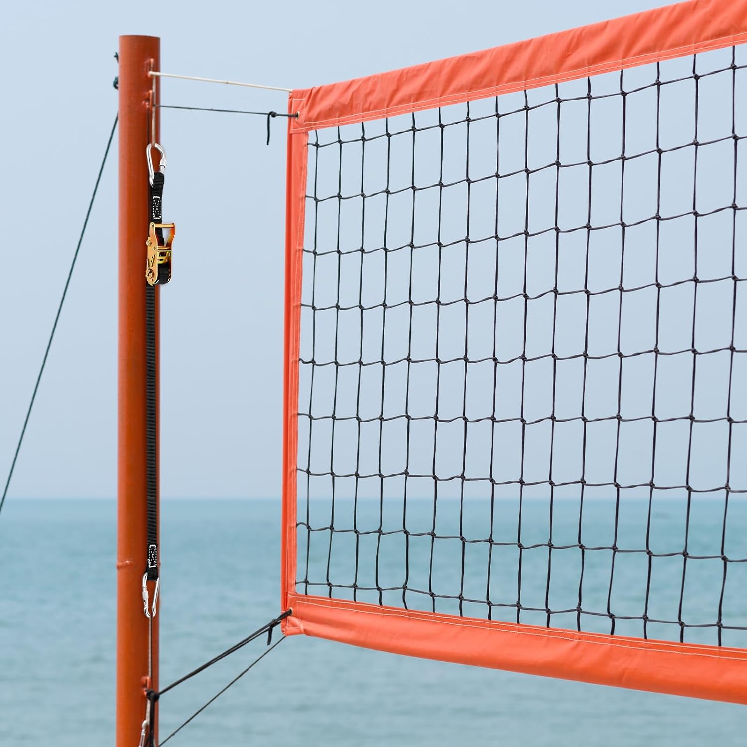 MiniInflat 2 Pcs Volleyball Net Tensioning Ratchet Strap, Heavy Duty Net Tensioning Lever Ratchet, Volleyball Poles Rope Tightener for Indoor & Outdoor Use