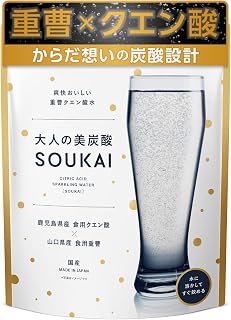 大人の美炭酸 SOUKAI 【純国産】重曹クエン酸水用 クエン酸 食用 重曹 食用 持ち運びしやすい個包装 各15包 計30包