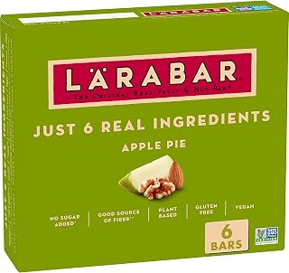 Larabar Apple Pie Fruit and Nut Bars, Gluten Free and Vegan, 9.6 oz, 6 Ct