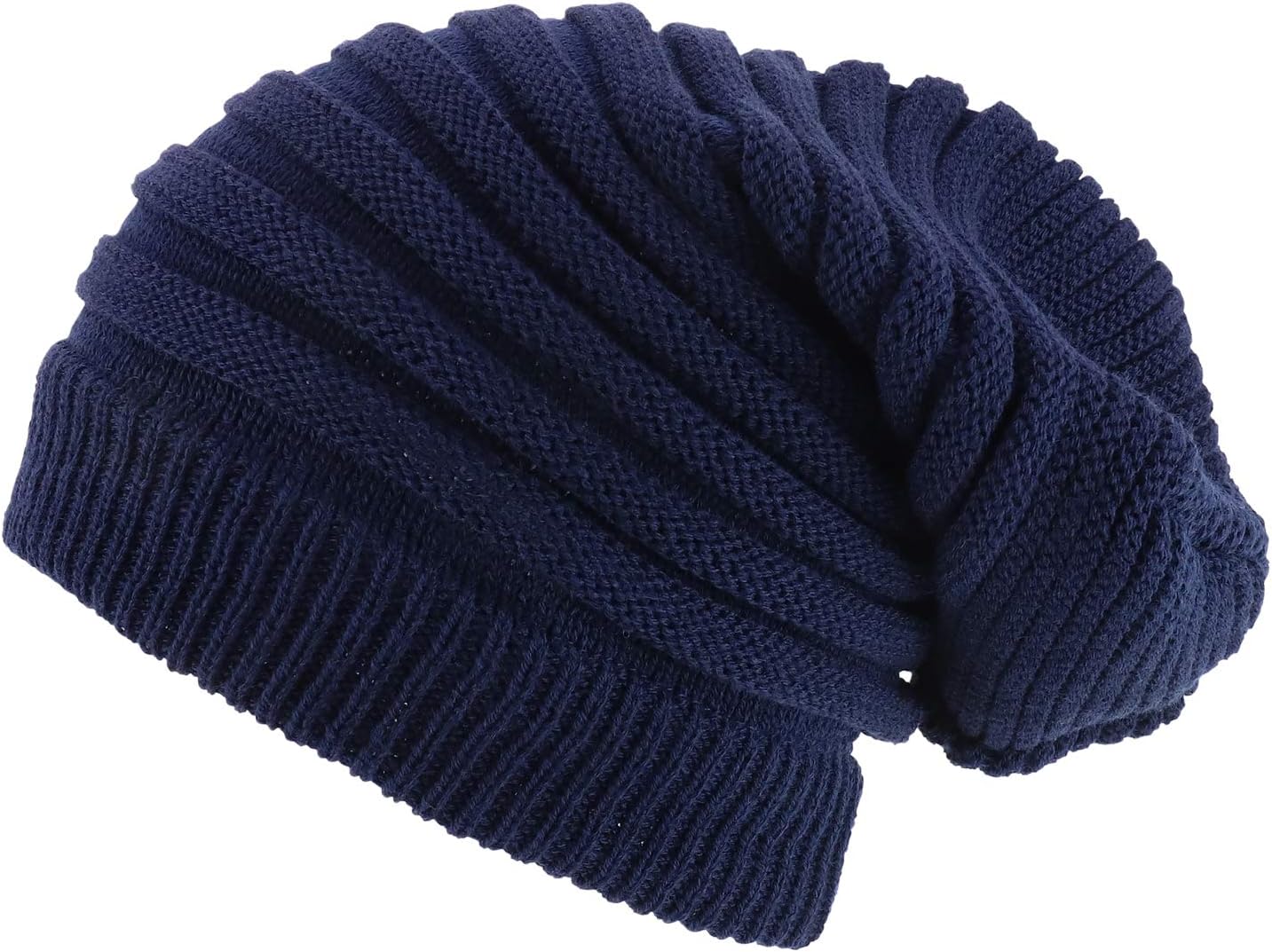 Armycrew Dreadlock Deep Crown Ribbed Long Knit Rasta Beanie