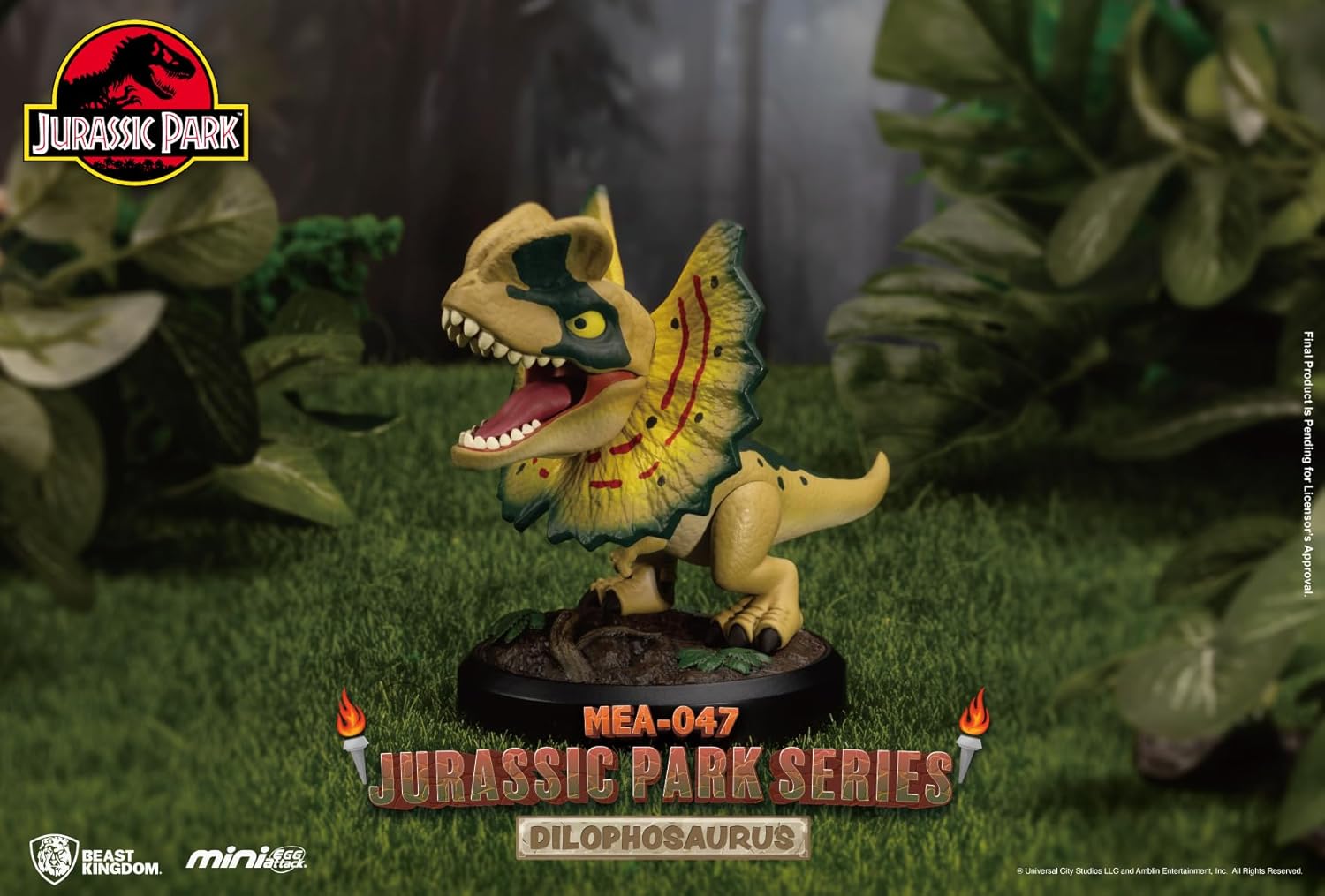 Beast Kingdom Jurassic Park Series MEA-047 Mini Egg Attack Figure 6-Piece Set