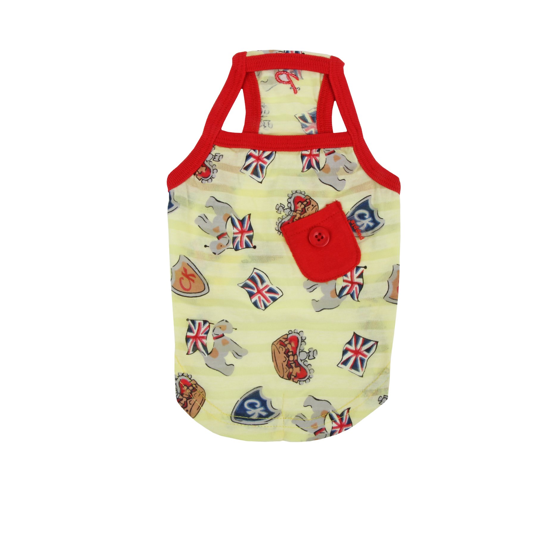 Puppia Britannia sans manches rouge chaud et léger pour homme grande