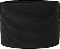 Vista 1 de Cesta grande de cuerda de algodón de tamaño máximo de 24 x 24 x 17 pulgadas, cesta de almacenamiento extragrande, cesta de lavandería tejida