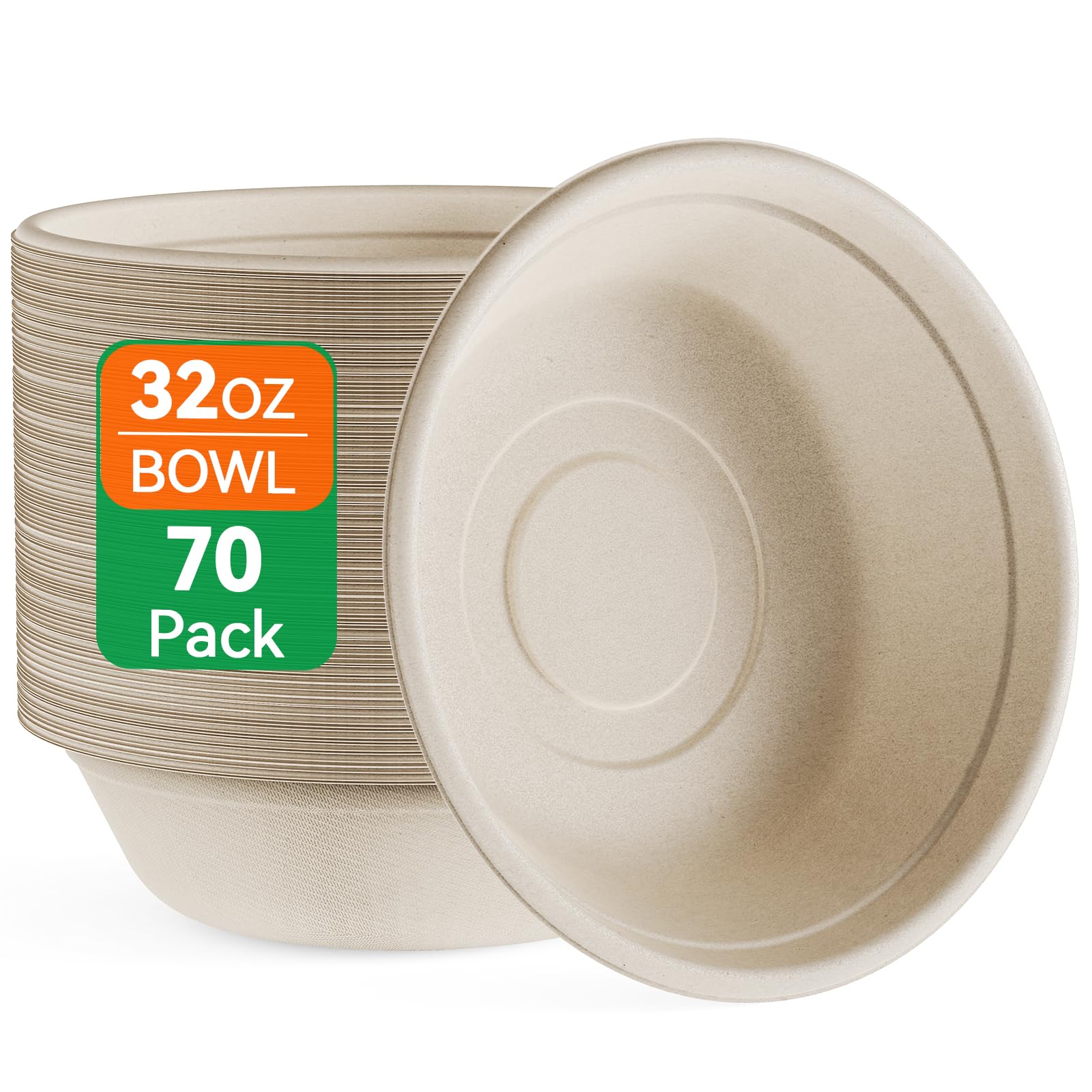 Compostable Paper Bowls - 12oz Pack of 145 -8
