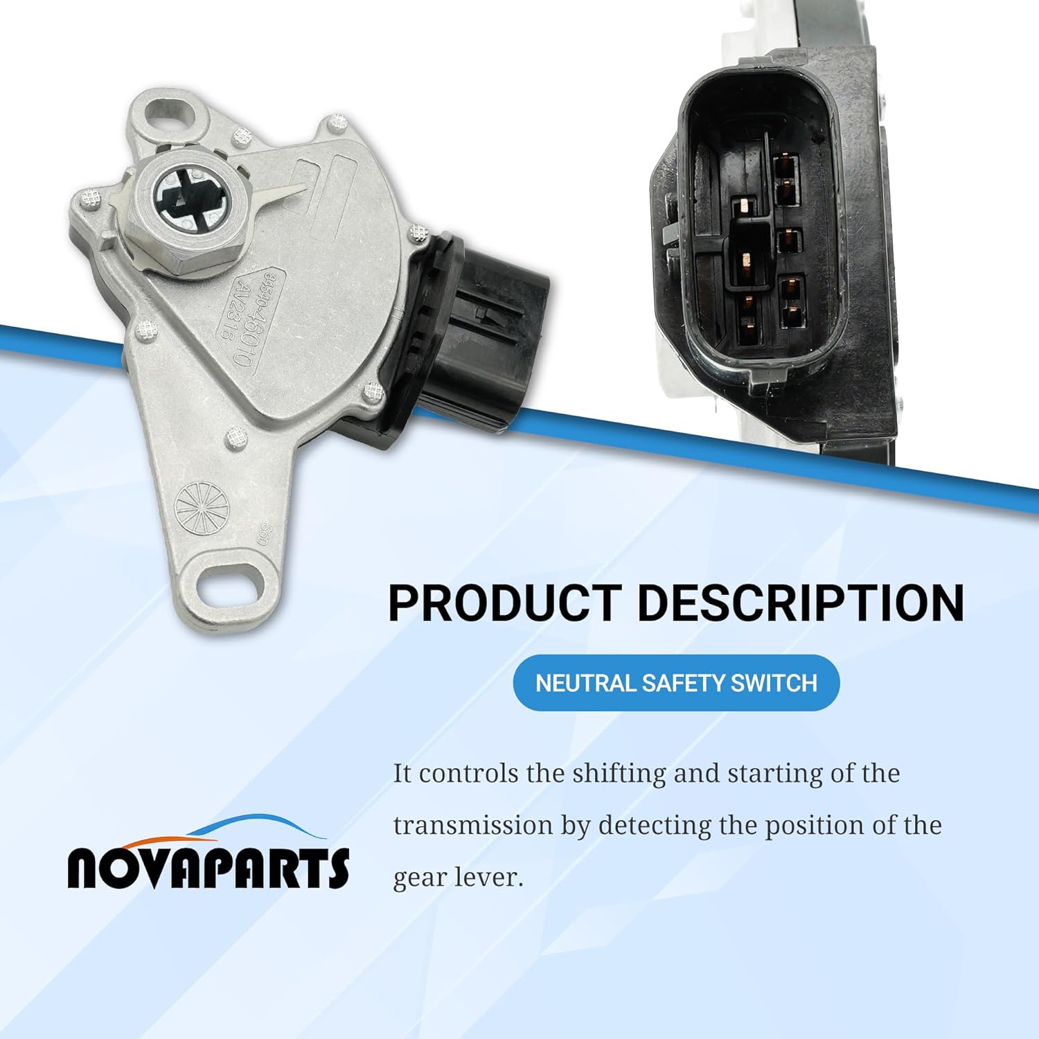 NOVAPARTS Neutral Safety Switch 84540-46010 for 2009-2017 Toyota Corolla, 2005-2013 Toyota Matrix, 2006 Scion xA, 2007-2018 Yaris