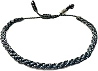 Vista 40 de Rumi Sumaq Nautical Rope Bracelet for Men, Women & Kids - Waterproof Hand-Knotted Adjustable Pull Tie - Martha’s Vineyard Island Map, Sailor Rope &