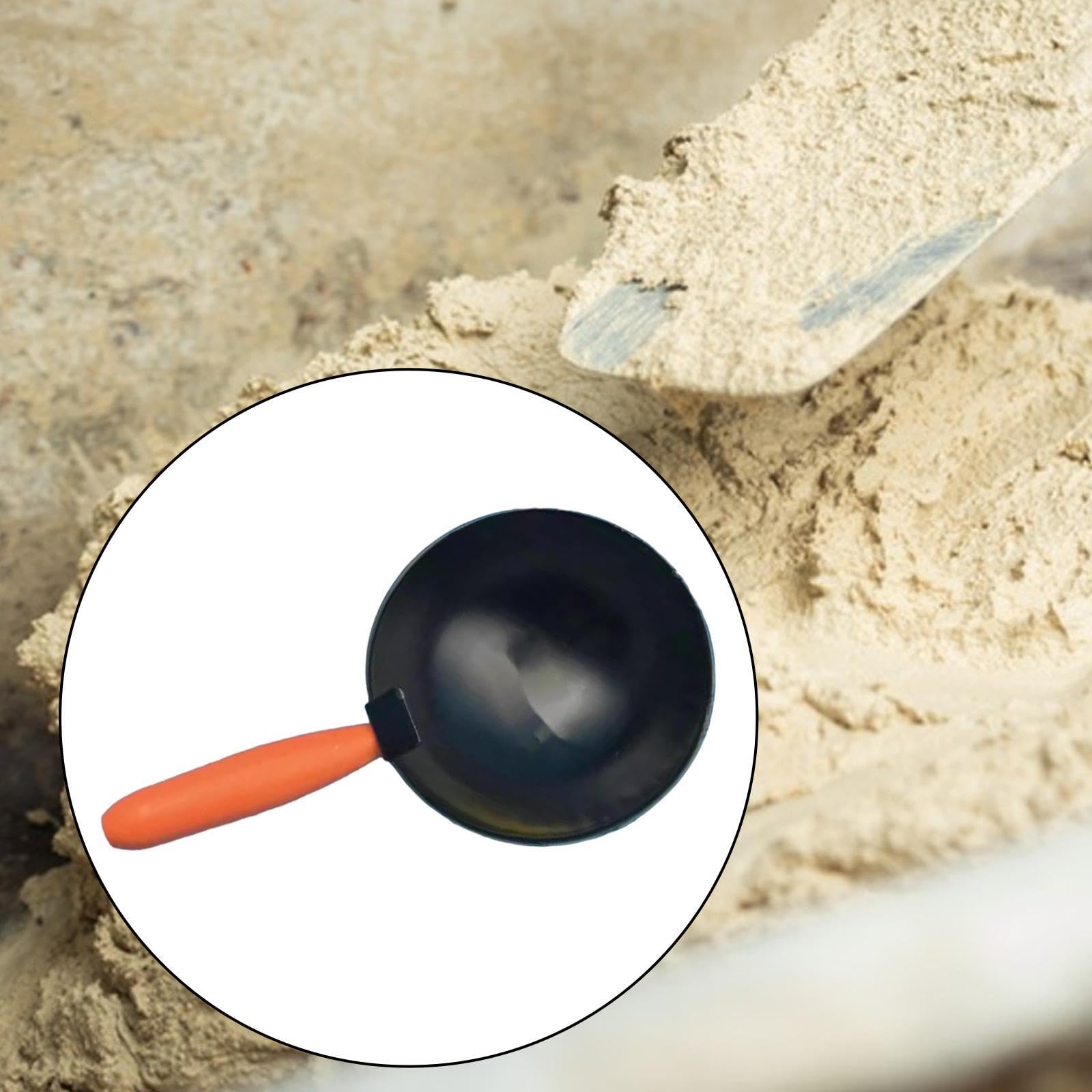 Colcolo Cucchiaio per cemento, ciotola per muratura, cucchiaio per acqua in acciaio al carbonio, paletta per ristrutturazioni domestiche, stuccatori