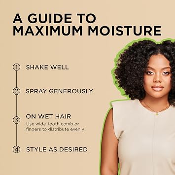 African Pride Moisture Miracle Coconut Milk & Honey Leave-In Conditioner - Refreshes & Softens Natural Coils & Curls, Hydrates & Shines Hair, 8 oz