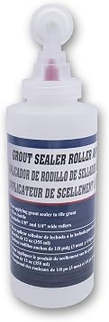 Marshalltown Grout Sealer Applicator Bottle, 12 oz Roller Bottle with 1/8 Inch and 1/4 Inch Wide Rollers, Grout Sealer Applicator Tool for Tile, Grout Roller Applicator, SBR