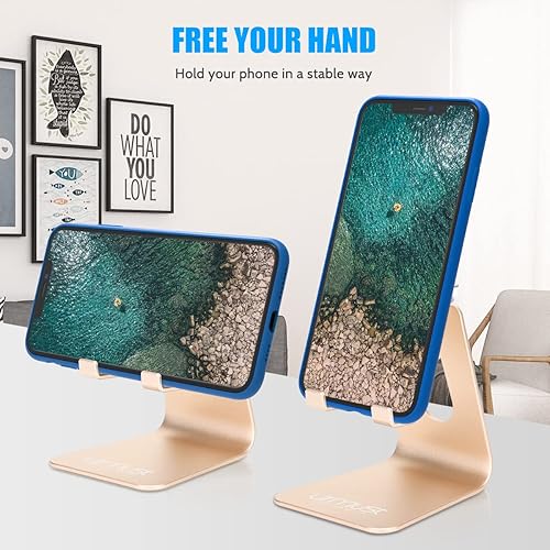 Miniatura 10 de Urmust Soporte ajustable para teléfono celular para soporte de escritorio, base, soporte compatible con iPhone 14 13 12 11 Pro Max Xs XR 8 X 7 6 6S