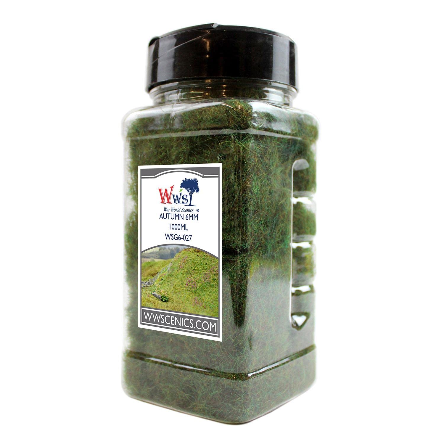 WWS War World Scenics WWScenics | 6mm Autumn Static Grass | 1000ml Can | WSG6-027 | Realistic Model Scenery Material
