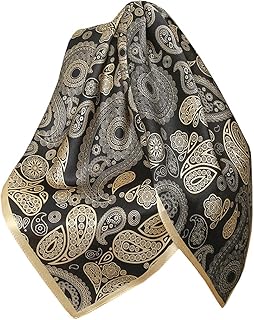 Sciarpa Di Seta per Donna Sciarpes Stole Scialli Fazzoletti da testa Grande Raso Quadrato Testa Collo Sciarpina Neckerchief