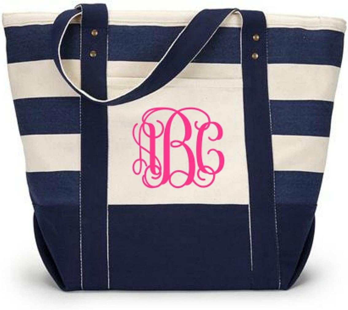 Jumbo Beach Bag Tote Monogrammed