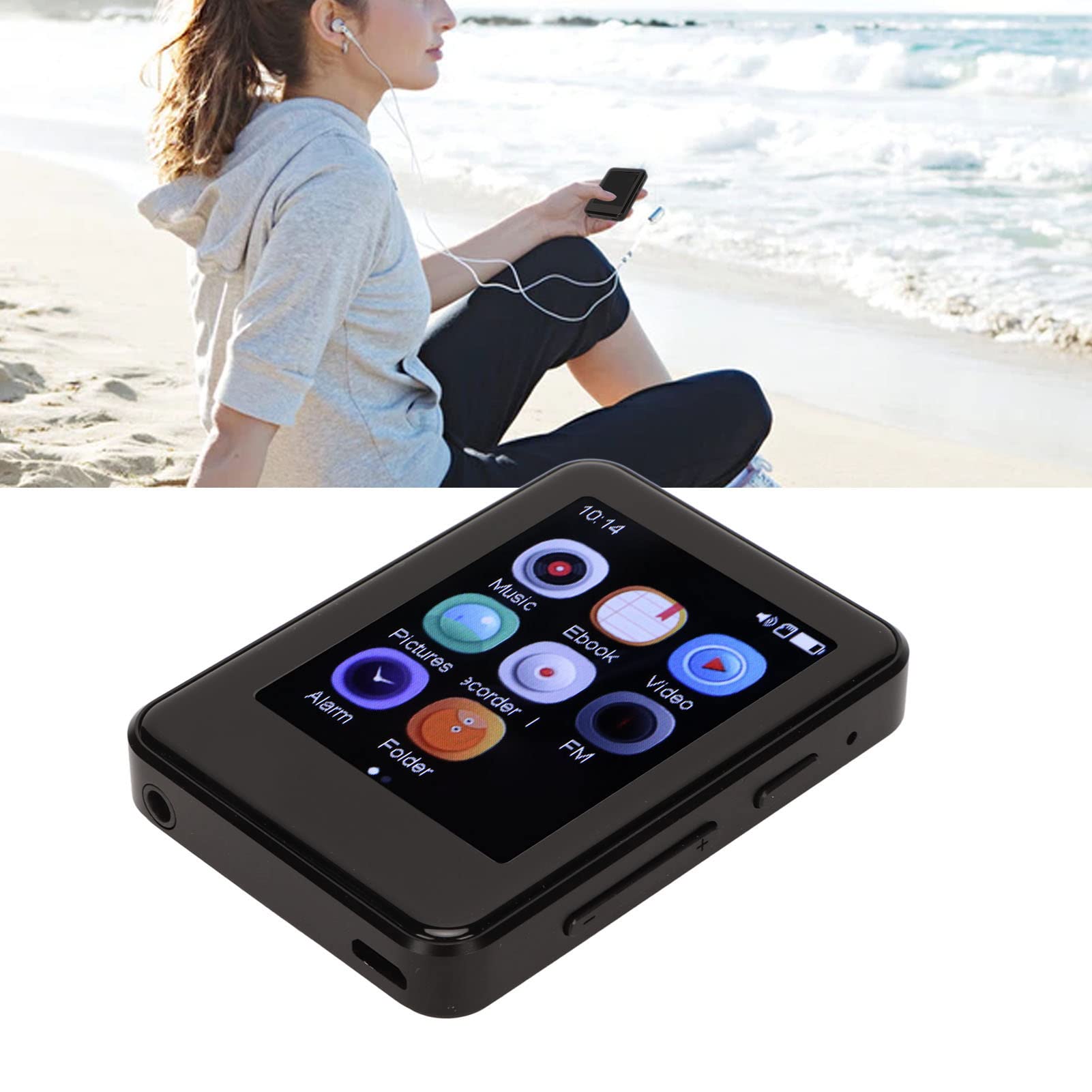 Reproductor de MP3 MP4, Reproductor de MP3 HiFi sin Pérdidas con 5.0 Reproductor de Música para Niños Reproductor de Música MP3 Reproductor de Música Portátil (32 GB)