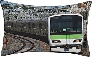 枕カバー ピローケース かわいい 日本電車 電車柄 鉄道車両 まくらカバー オールシーズン 洗える柔らかい 肌触りファスナー式 人気 インテリア ベッド飾り 35×50cm
