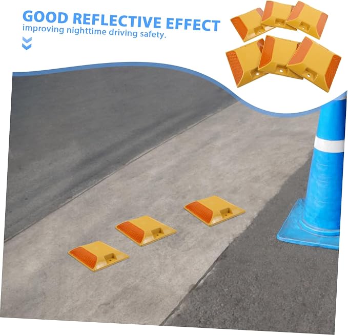 Marcadores reflectantes para carretera 6 piezas miniatura 8