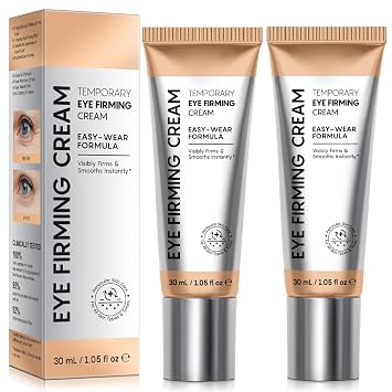 Instant Eye Tightener Cream, Under Eye Cream, Eye Cream for Puffiness and Bags Under Eyes, Retinol Eye Cream Anti Aging, Instantly Tightens and Smooths Dark Circles Wrinkles for Men & Women 2 Pack