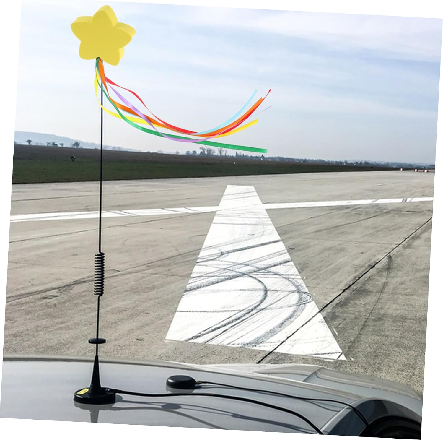 2pcs Star Shaped Car Antenna Toppers Stylish Vehicle Roof Decorations for Outdoor Travel Easy Installation Durable Design for Daily Use and Car Ornaments