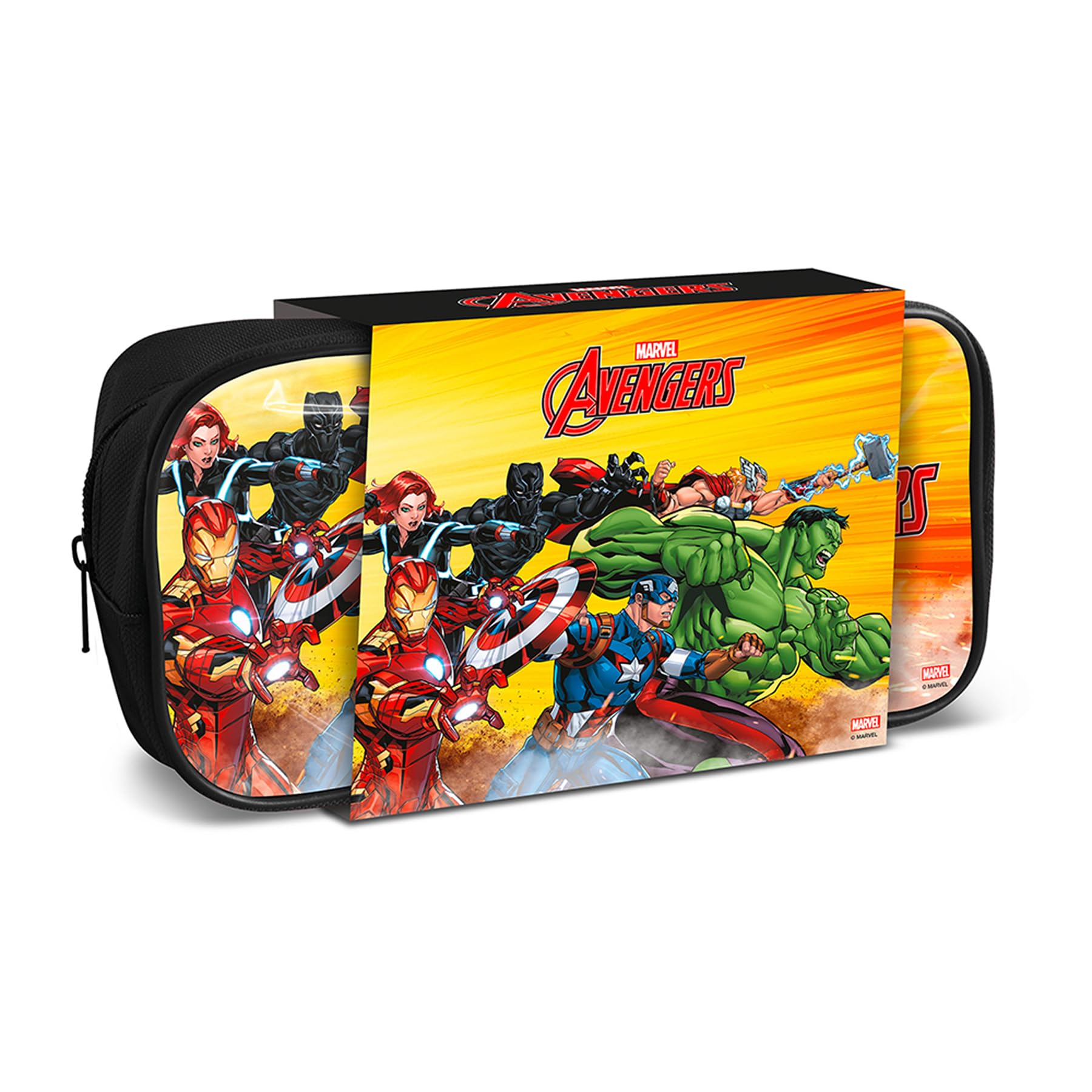 Naturaverde Avengers Beautycase Giftset - Shampoo Delicato 100ml, Gel Doccia 100ml e Beautycase Resistente