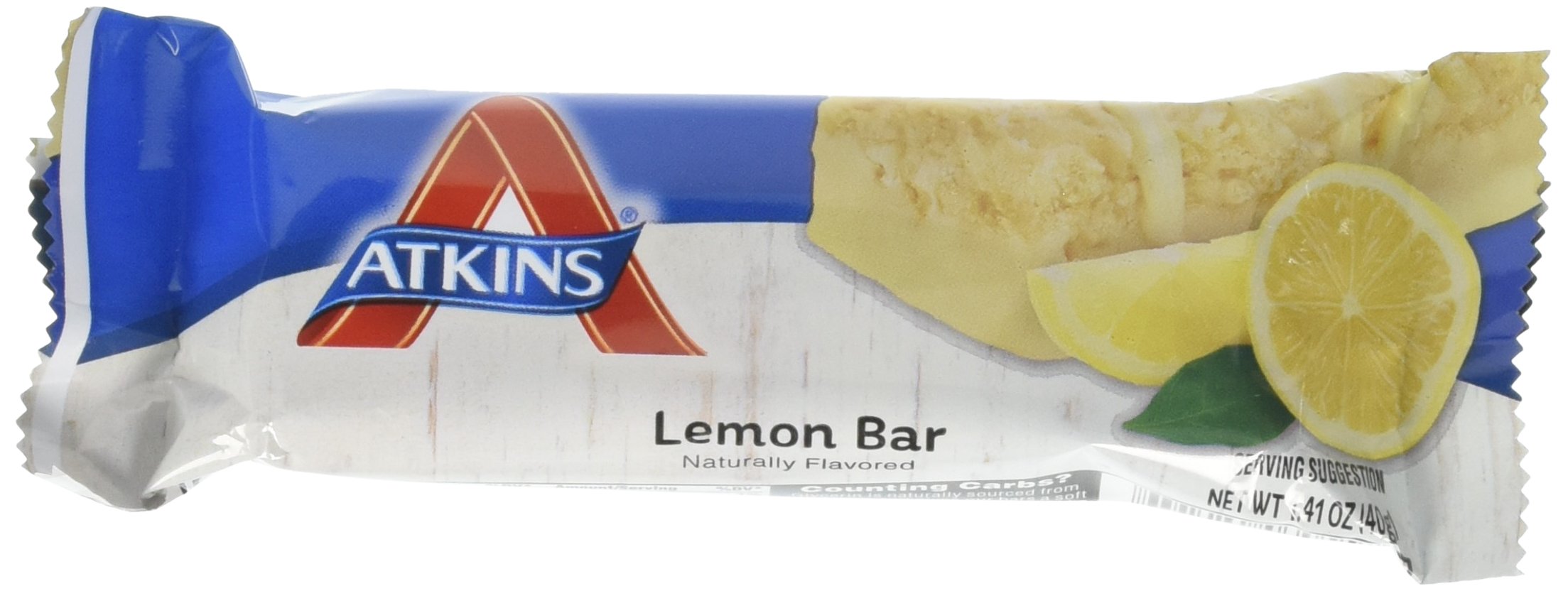 AtkinsLemon Bar, 5 Bars, 1.41oz (40g) Each