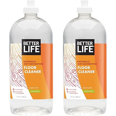 Better Life Naturally Dirt-Destroying Floor Cleaner, Citrus Mint, 32 Fl Oz (Pack of 2)