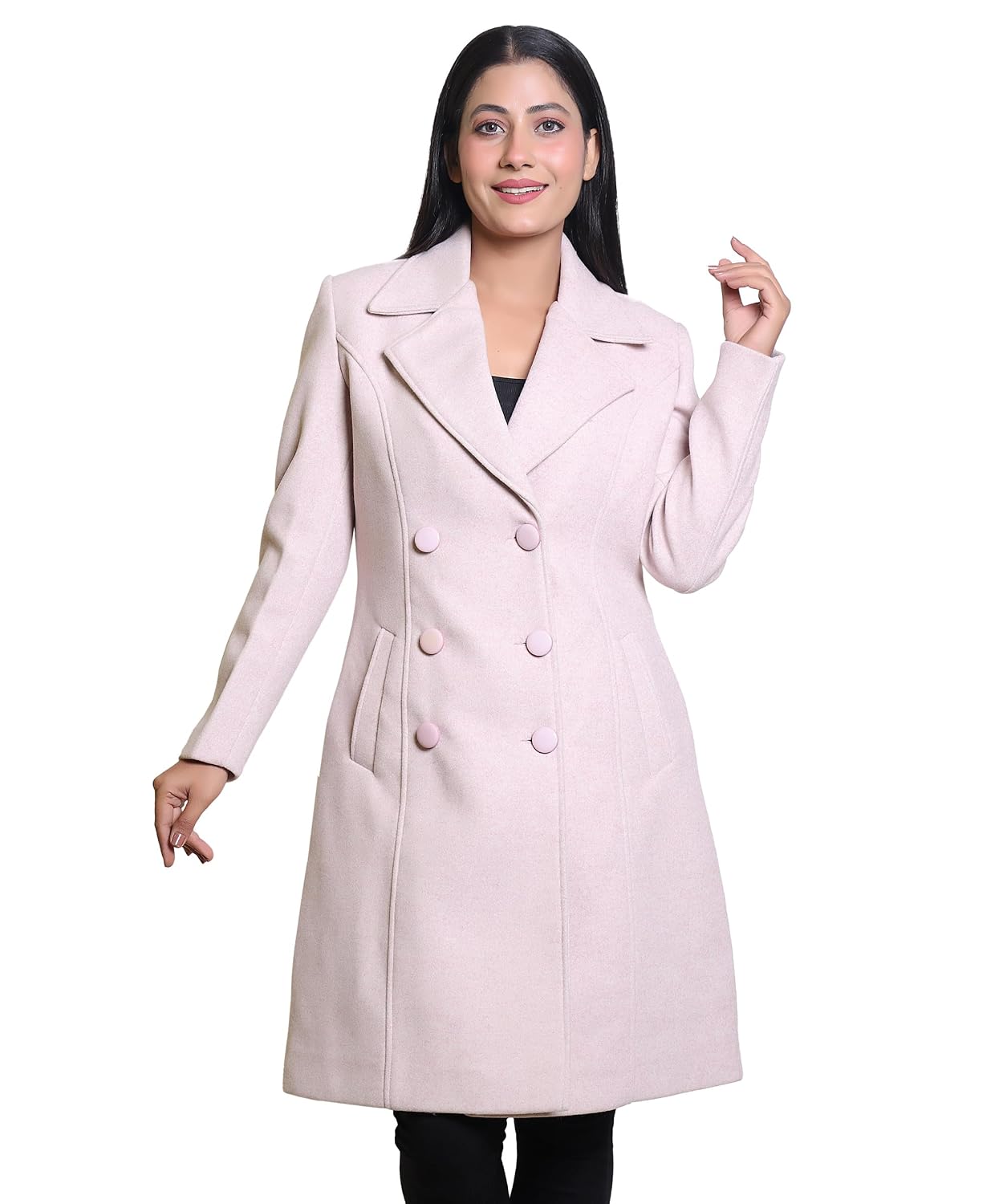 Comfy Sparrow Women Solid Knee Length Woven Coat/Blazer with Wool Blend And Comfort Fit - Review, Price and Buying Guide