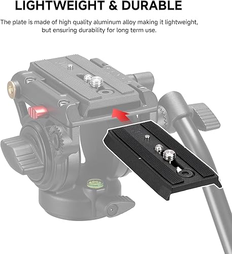 Miniatura 7 de AVELLA Soporte de cámara de reemplazo de placa de liberación rápida deslizante universal con tornillos de montaje de 1/4 pulgadas y 3/8 pulgadas