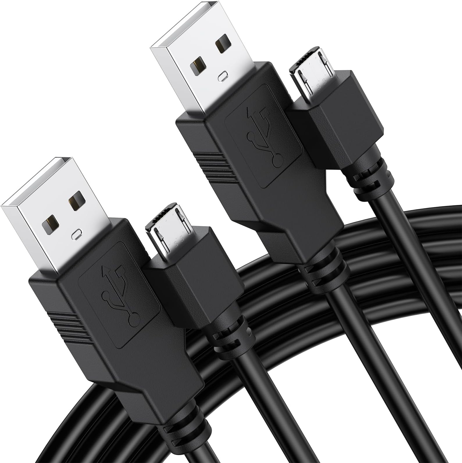 2 Pack PS4 Controller Charger, 5.9ft Replacement Micro USB Charging Cable for PS4 Slim/Pro, Xbox One S/X Controller