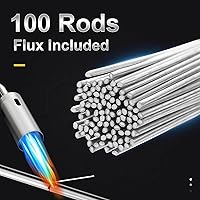 Vista 4 de Varilla de soldadura de aluminio de 100 varillas con fundente 1/13, reparación de aluminio, solución simple de aluminio para soldadura fuerte