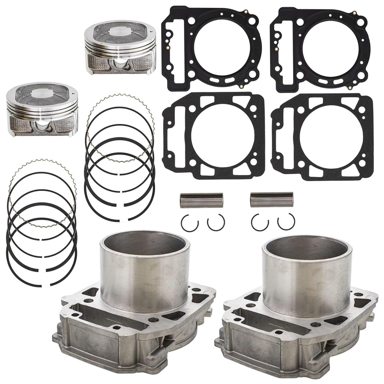 Ensemble de pistons de cylindre avant et arrière, Compatible pour Bombardier BRP Can-Am Outlander Max 800 06-15, pièces de rechange professionnelles