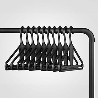 Kangaroo™ 100% Recycled High-Strength Clothing Hanger, Pants, Shirt, Suit, Coat - Patented, Heavy Duty, Non-Slip, Hangeroo - Includes Hacks, Tips, Tricks Booklet – Made in USA (Charcoal 10-Pack)