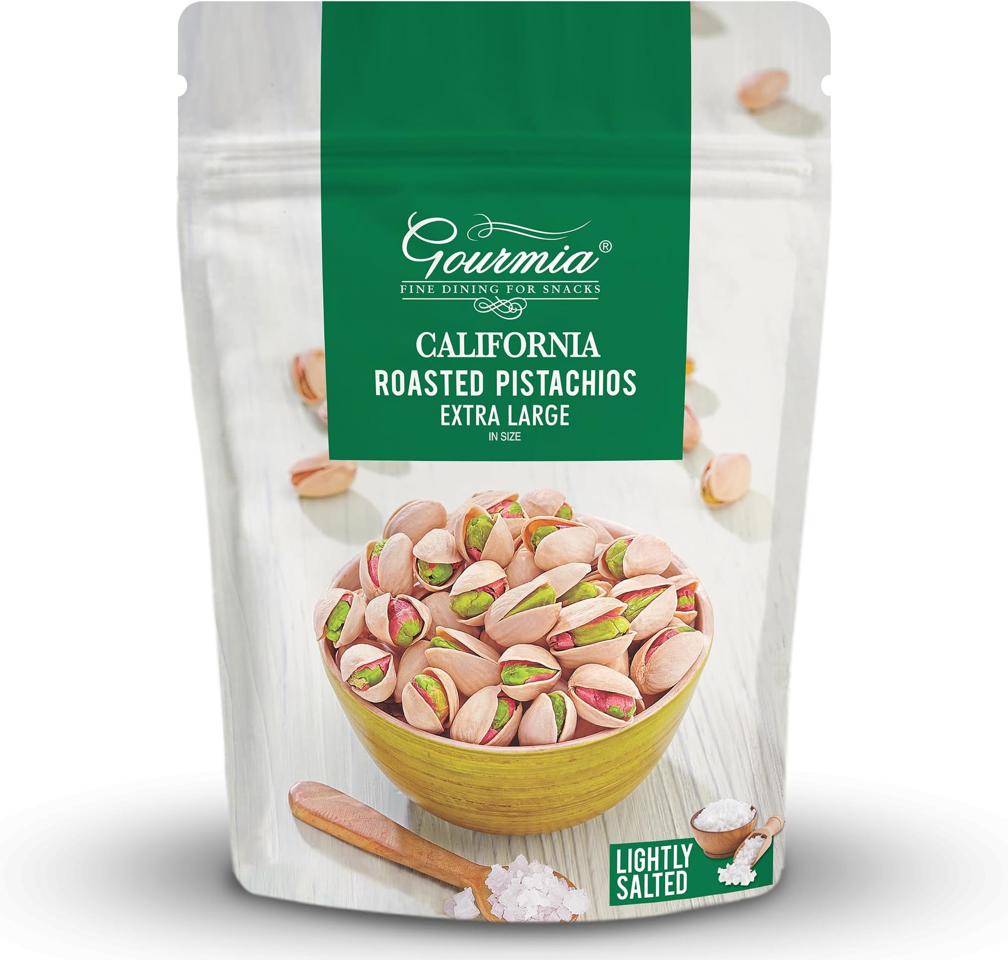 Gourmia Roasted Pistachios California Lighty Salted 200g