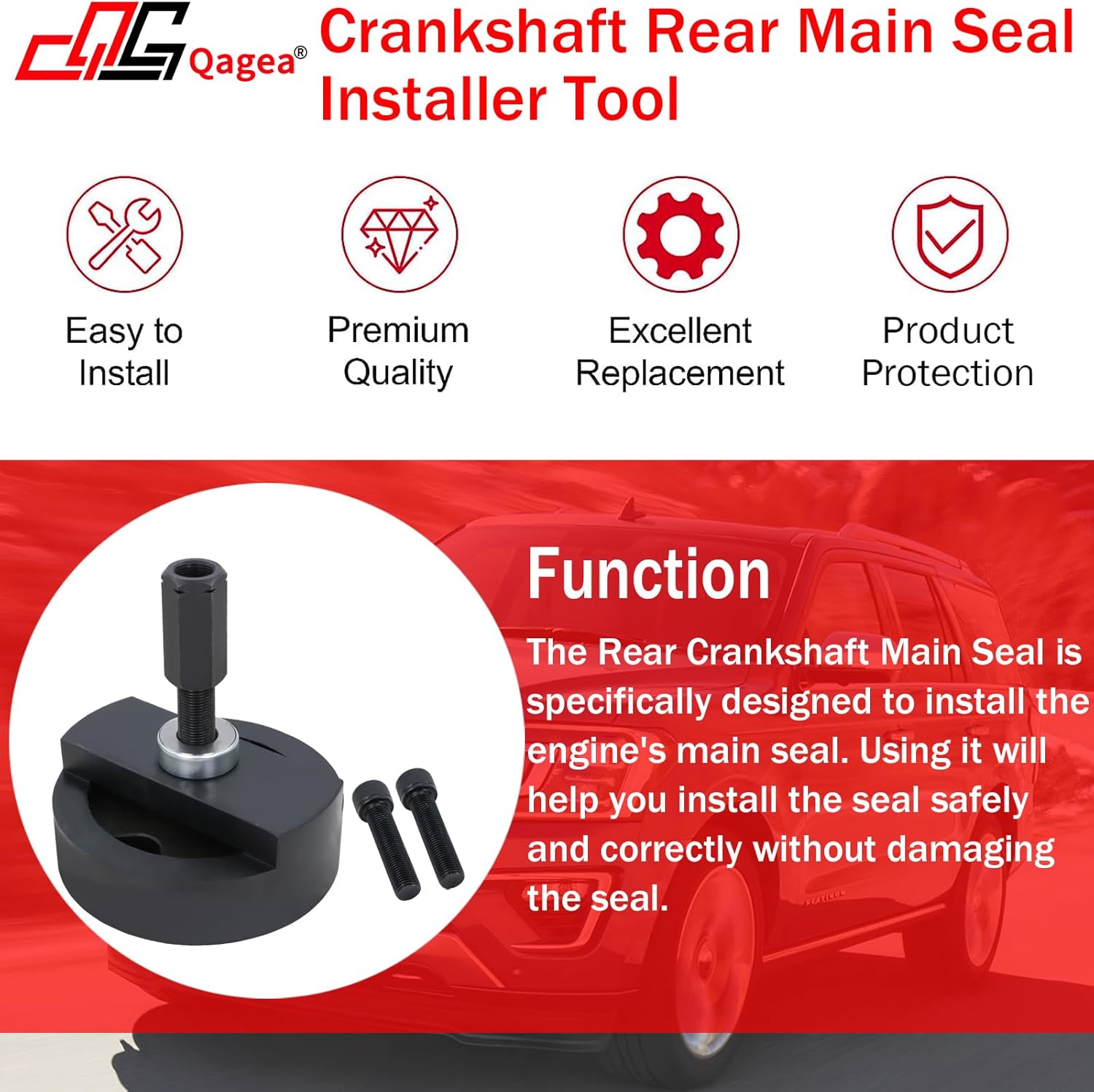 303-770 Crankshaft Rear Main Seal & Wear Ring Installer Tool Compatible with Ford 4.5L 6.0L 6.4L Powerstroke Diesel Engines, Ford Super Duty Diesel F-250 F-350 F-450, Replaces ZTSE4515C ZTSE4515