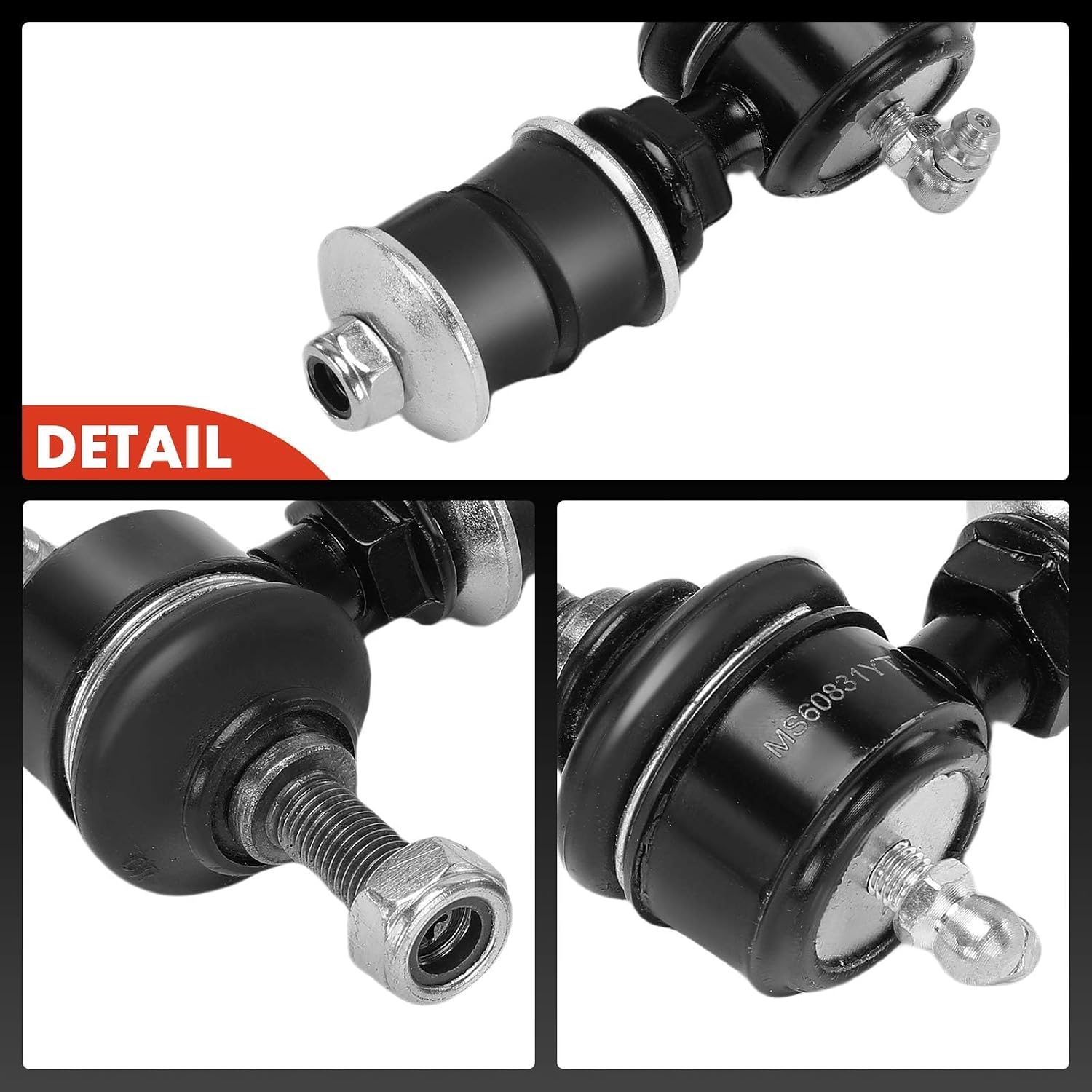 A-Premium 2 x Front Sway Bar Links Stabilizer Bar Links, Compatible with Honda Civic del Sol 1994-1997 & Acura EL 1997-2000, Integra 1995-2001