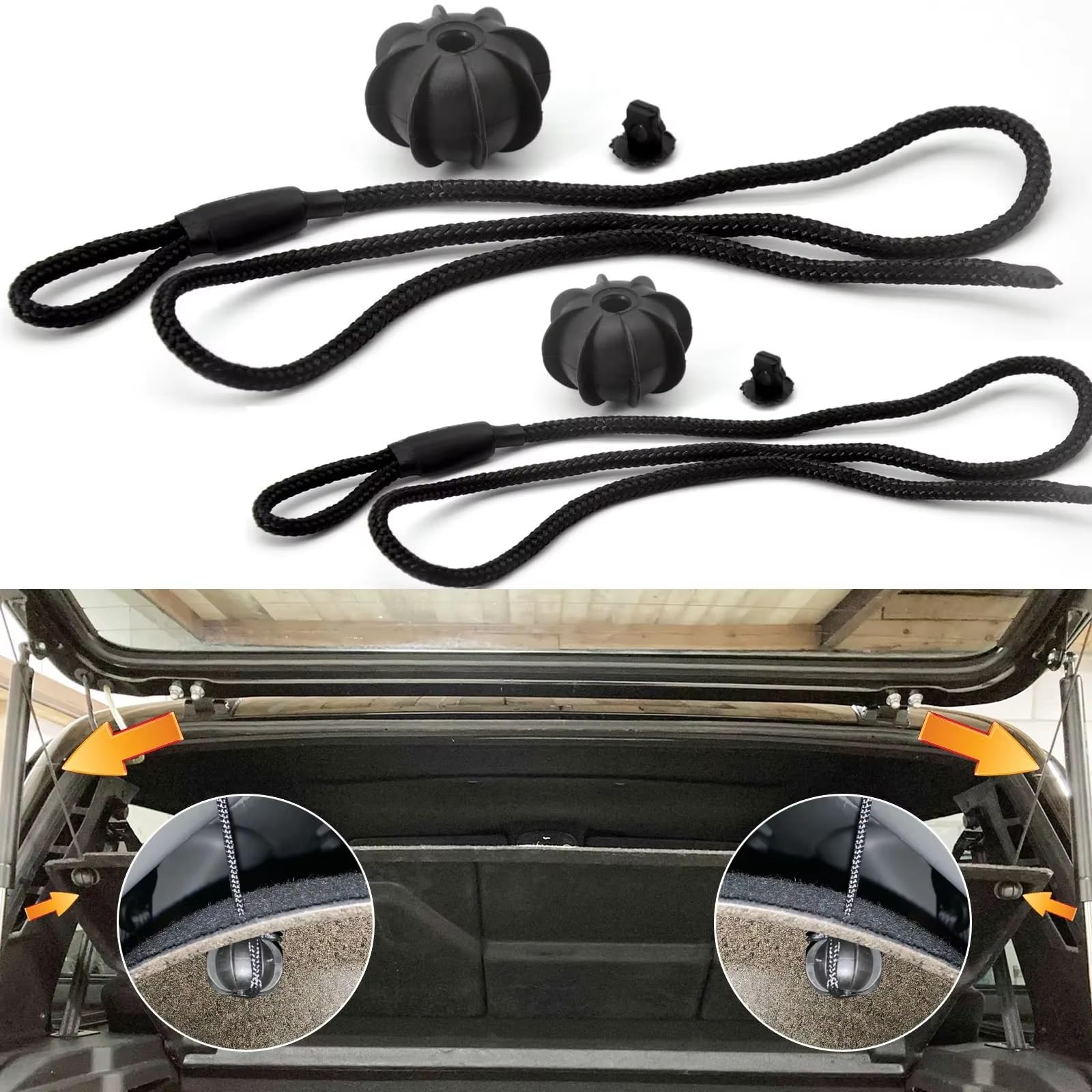 Trasera Maletero Cuerda Compatible Con Skoda Para Octavia MK3 1K6863447A Estante Trasero Paquetes Coche Cuerda De Sujeción Cubierta Tonneau Correa Sujeción Estante Paquetes Maletero Cable Fijación