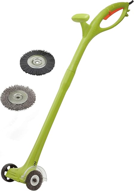 Garden Gear Electric Weed Sweeper Clears Drives Patios and Paving of Weeds Moss and Dirt - 140 Watts (Weed Sweeper & 4 Brushes)