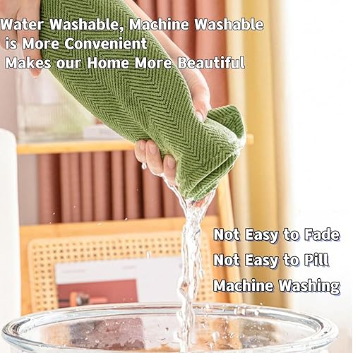 Miniatura 6 de Fundas de sofá de chenilla, protector de muebles de tela de felpilla en espiga para sofá, protector de sofá, funda de sofá antideslizante para